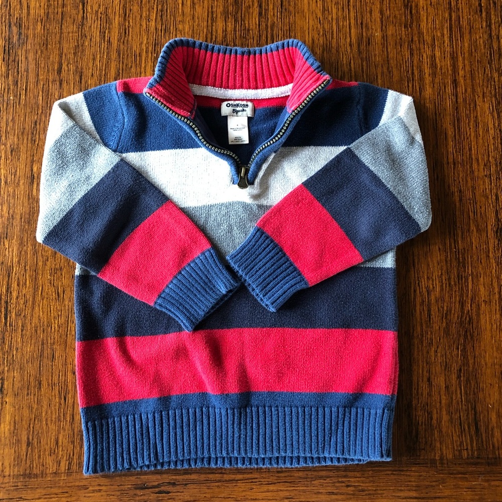 Boys OshKosh Cotton Sweater, Size 4